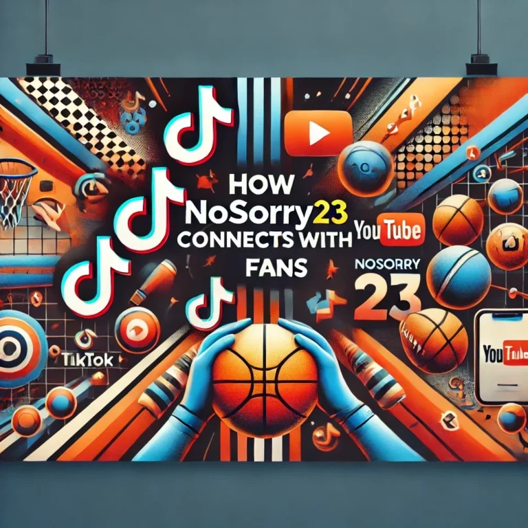 DALL·E 2024-11-23 15.15.35 - A professional and visually engaging banner for a webpage titled 'How NoSorry23 Connects with Fans,' where the word 'The' is corrected and made bold,